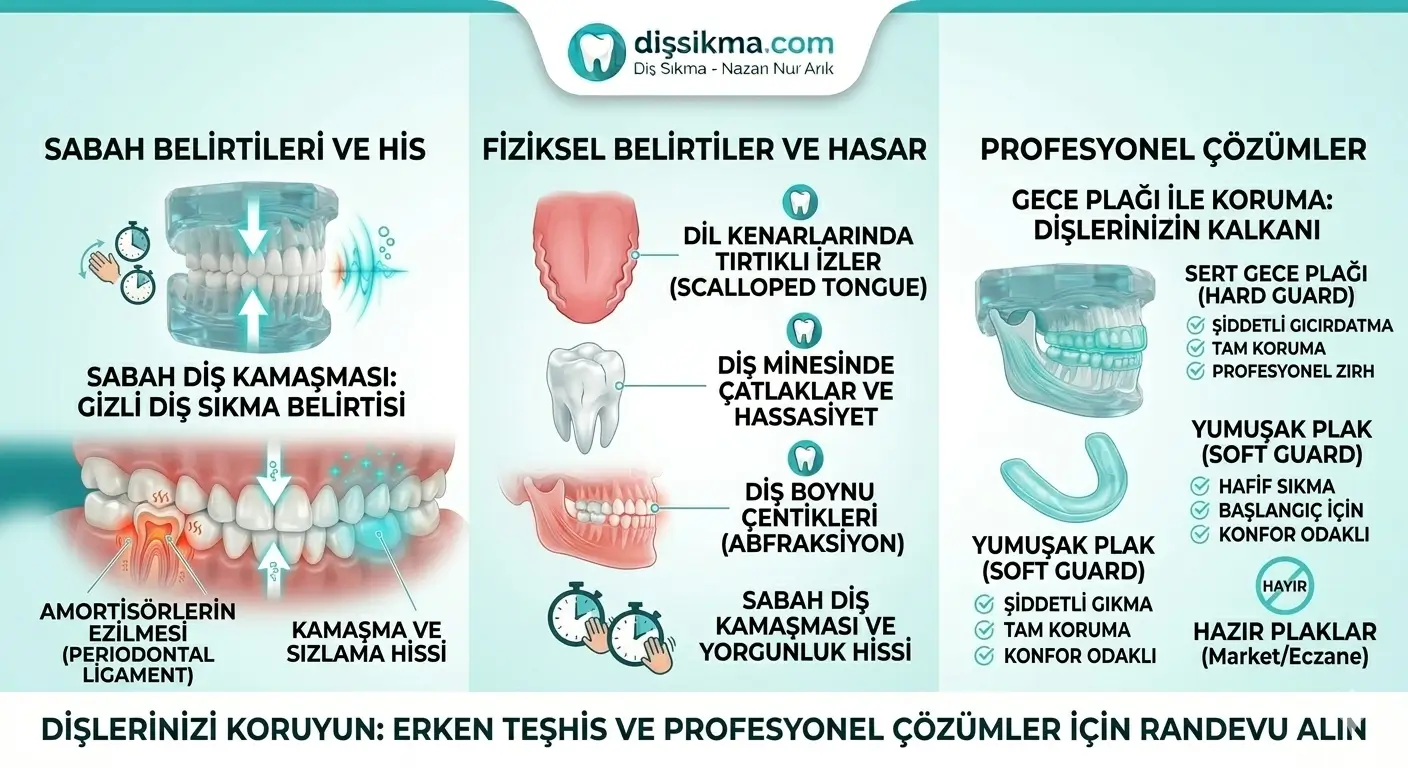 sabahları dişlerde kamaşma hissi gizli diş sıkma belirtisi olabilir mi