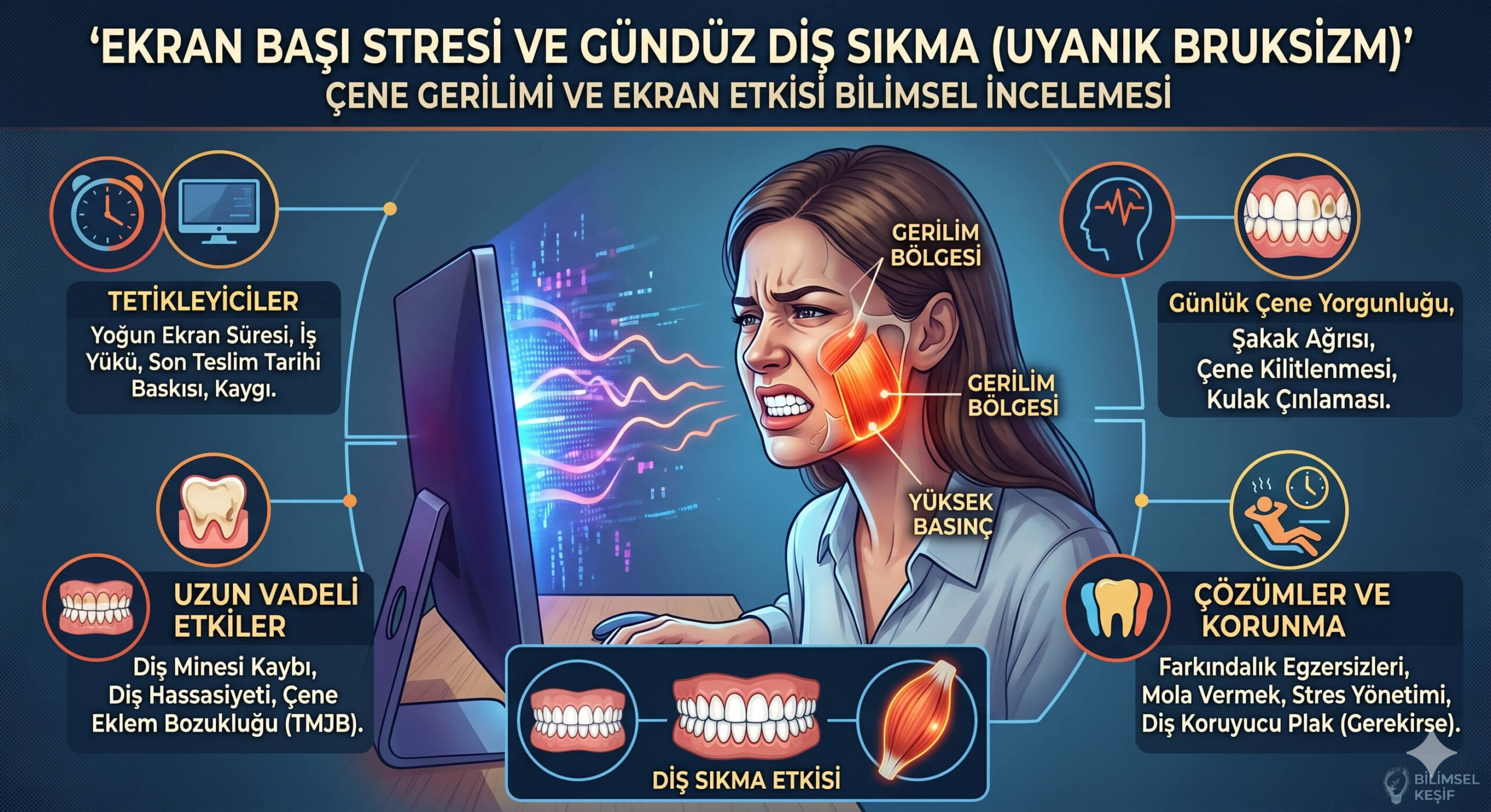 gündüz diş sıkma uyanık bruksizm nedir